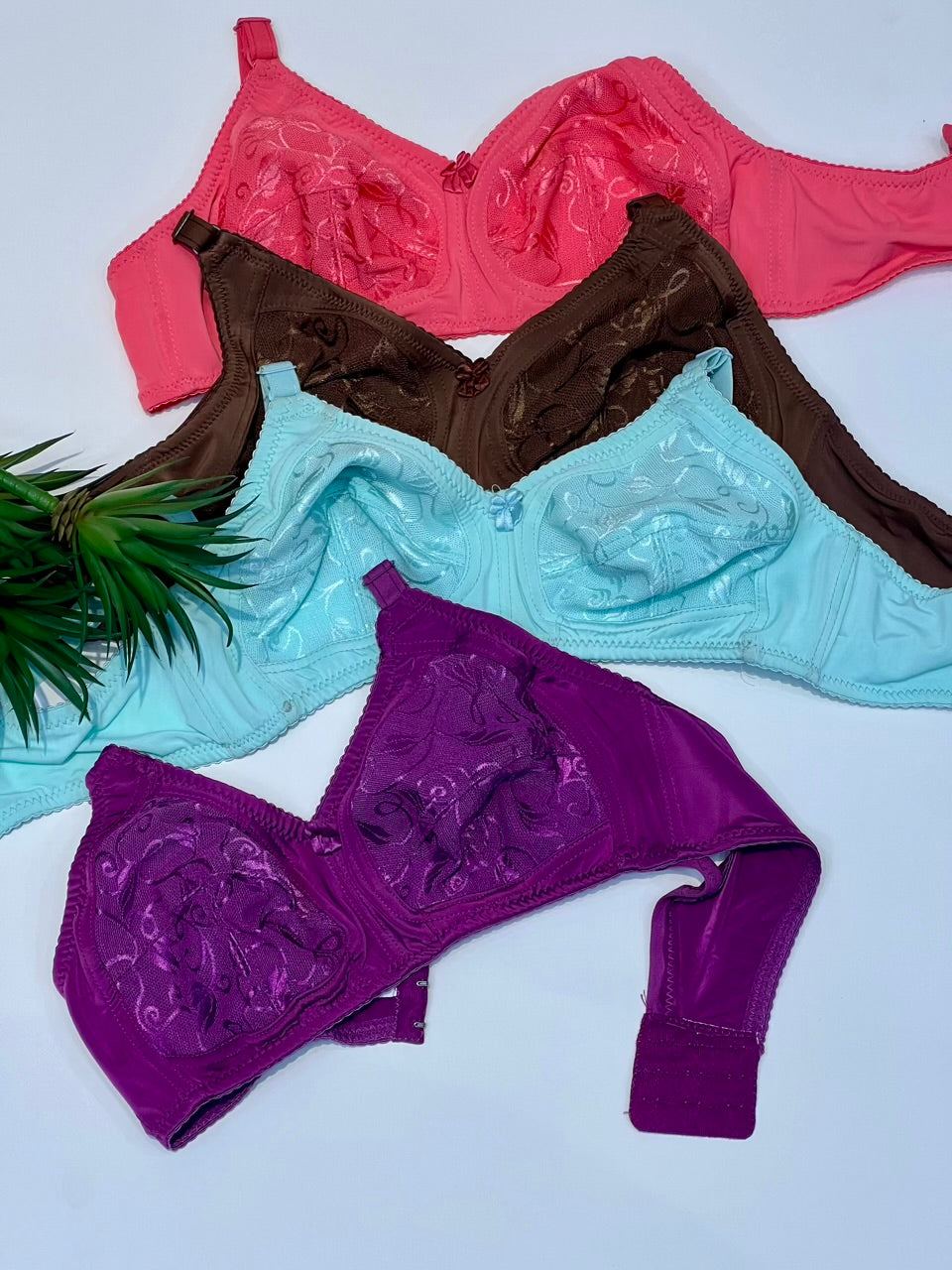 “Ultra Soft Net Lace Non-Wired Support Bra –