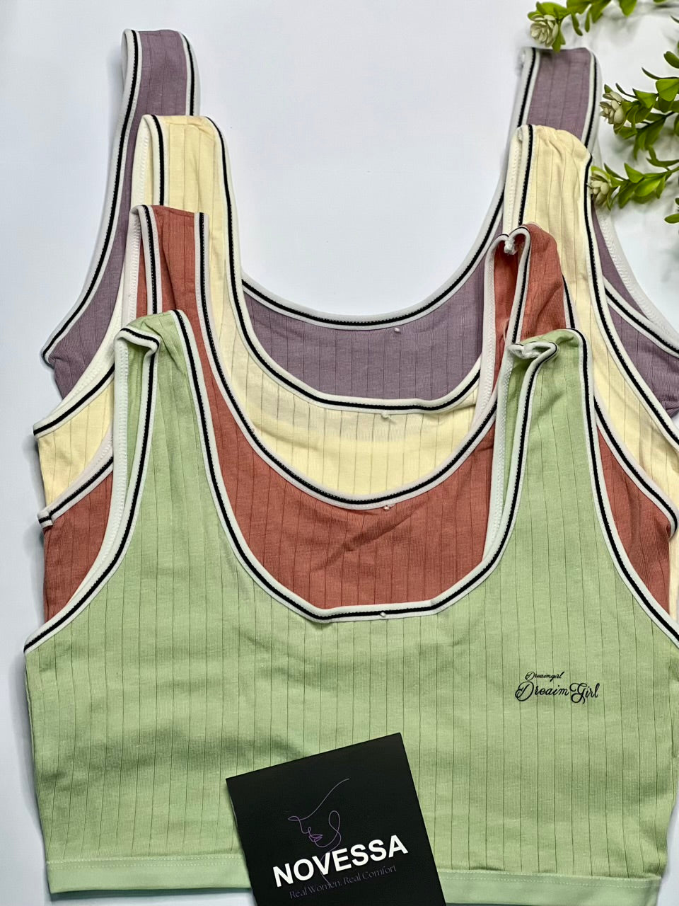 Ribbed Cotton Crop Top Blouse