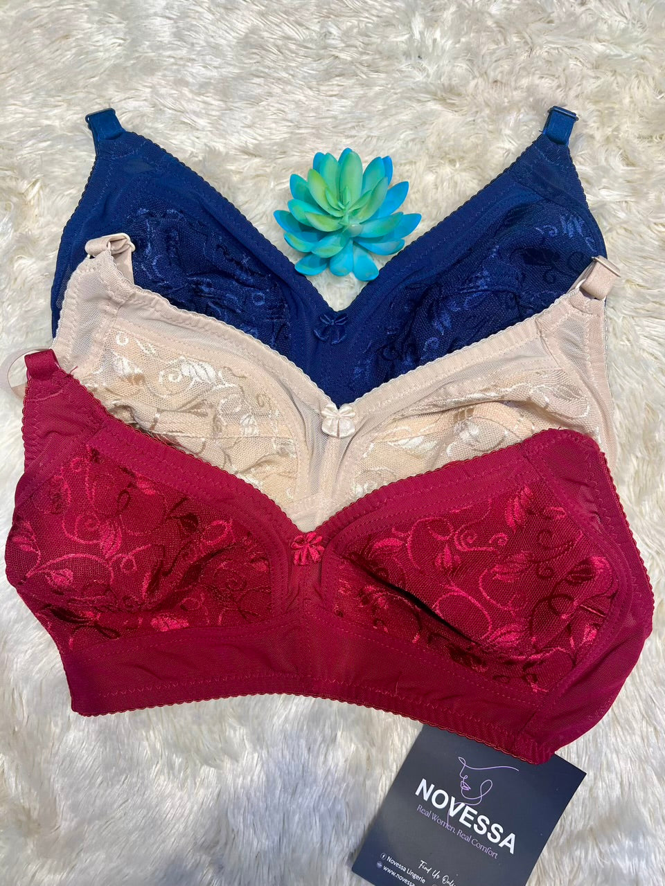 Floral Lace Full Coverage Non Padded