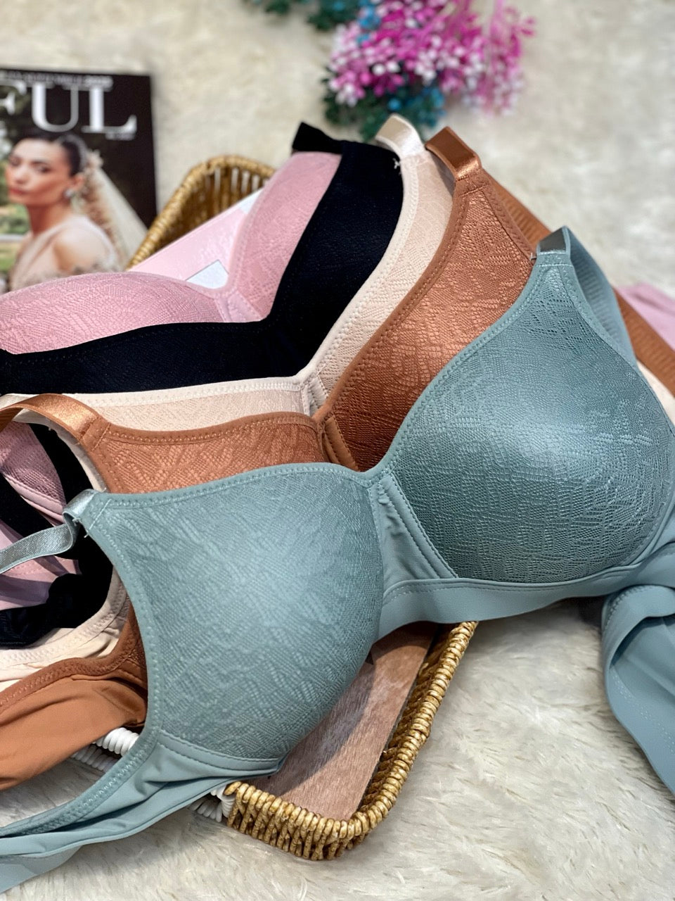 Elegant Lace cup Non-Padded Everyday Bra