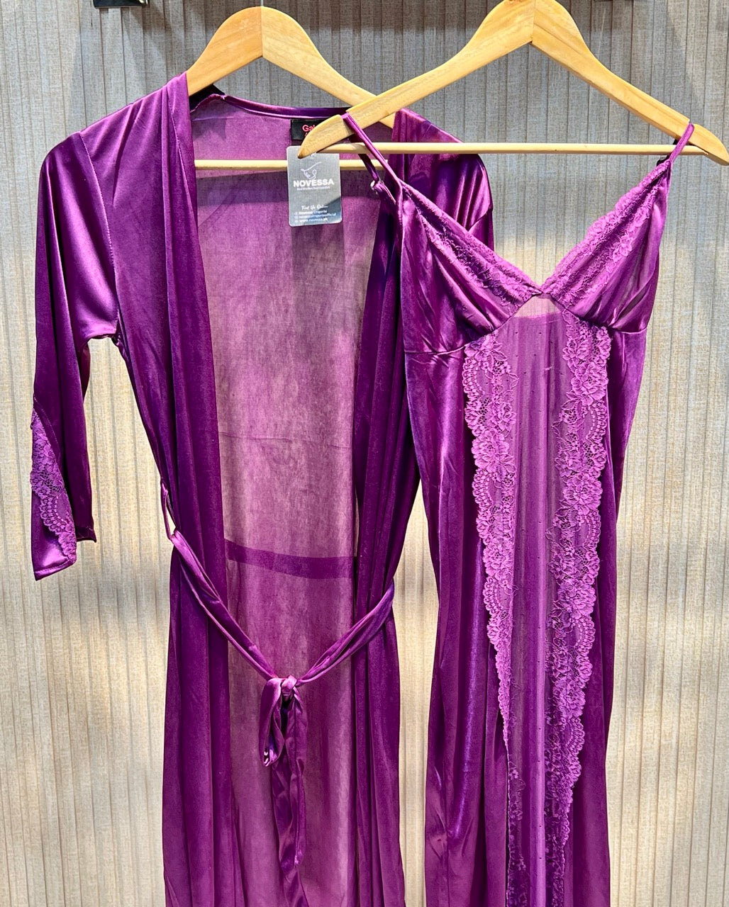 Silk Purple Nighty – Soft Nightwear Elegance