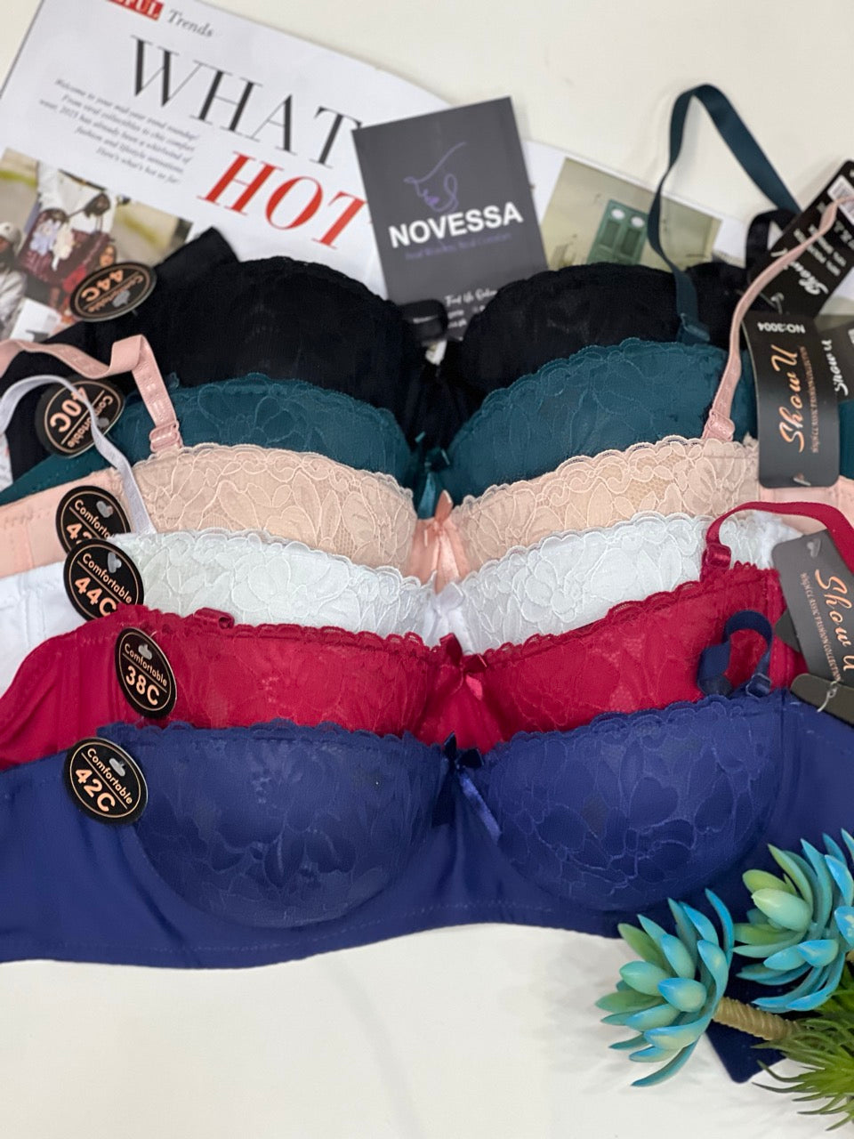 Lace Charm Full-Coverage Wired Padded Bra