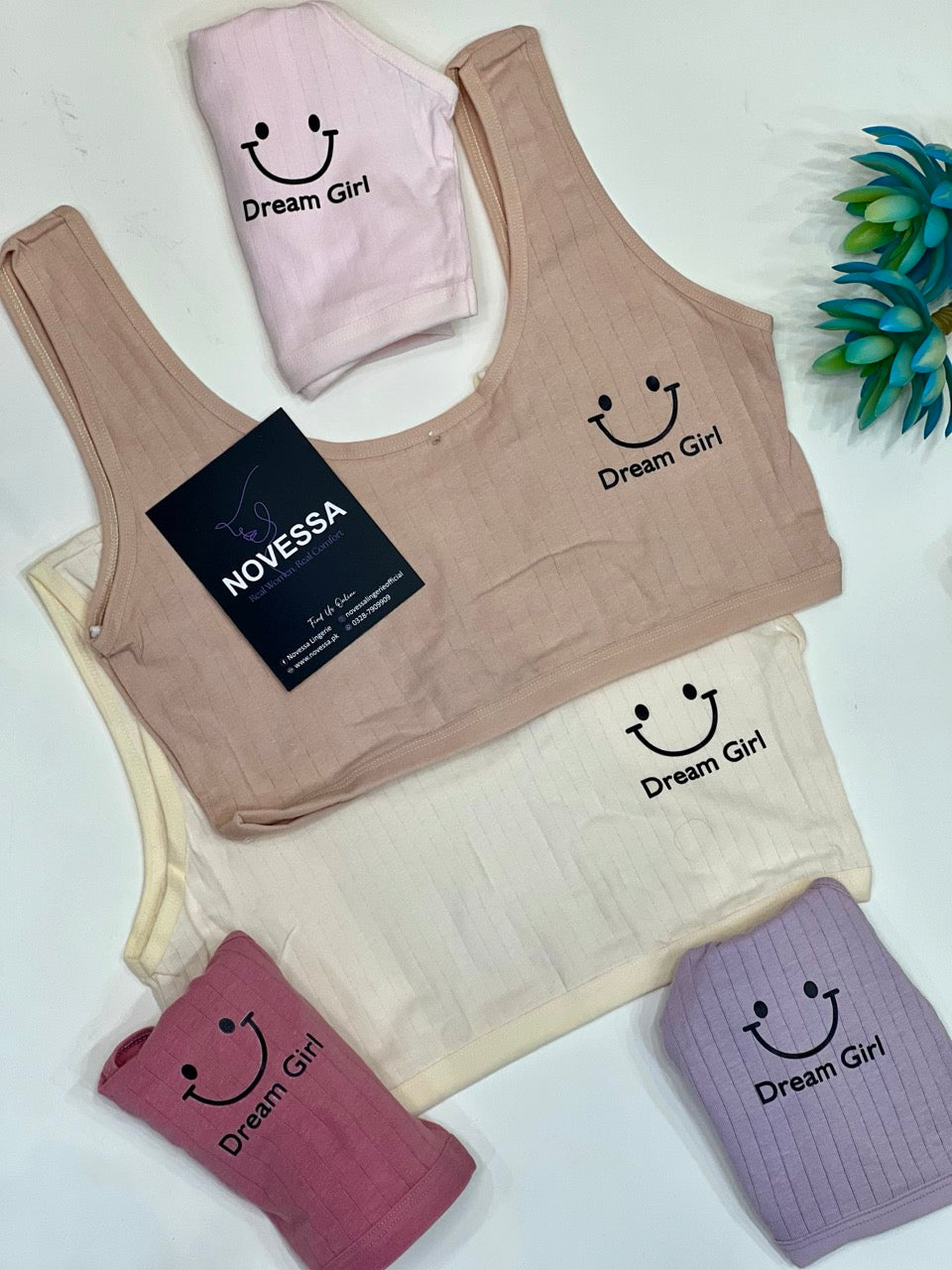 Dream Girl Soft Ribbed Cotton Blouse