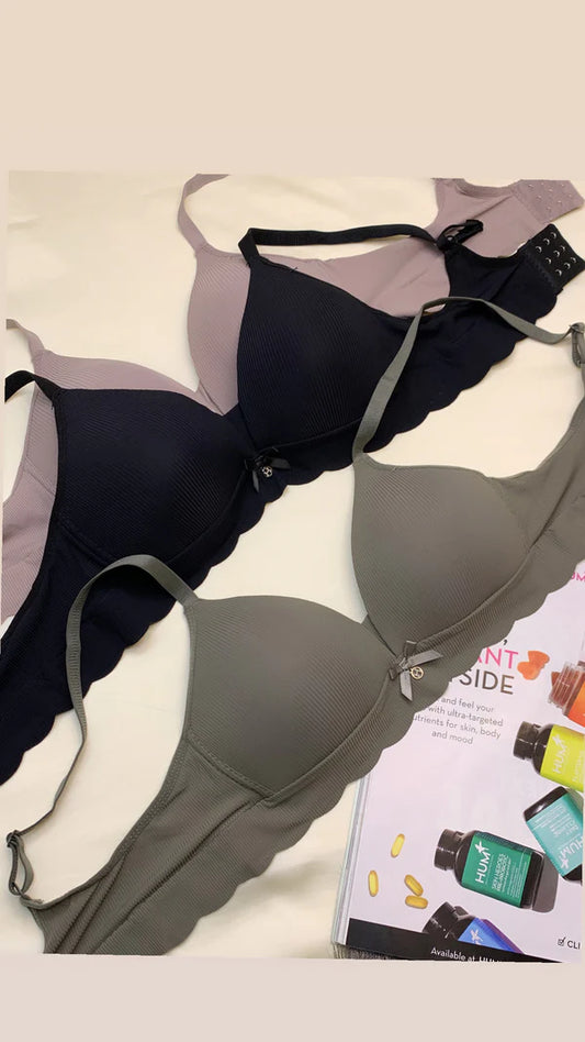 Daily wear Thin-Pad Non-Wired Seamless Bra