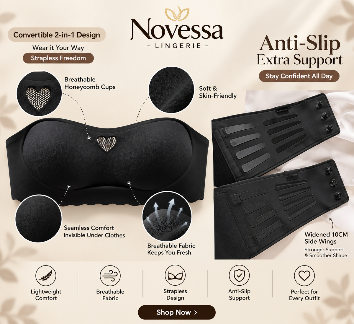 Seamless Comfort Bra – Smooth Fit & Invisible Support