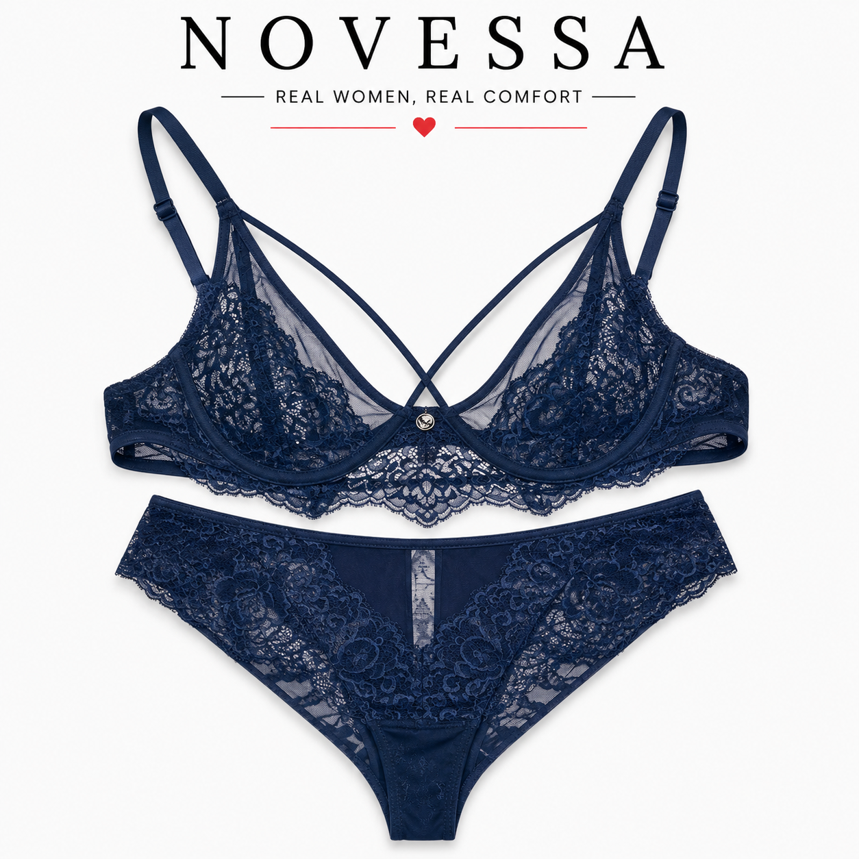✨ Alluring Lace Lingerie Set (Bra & Panty)