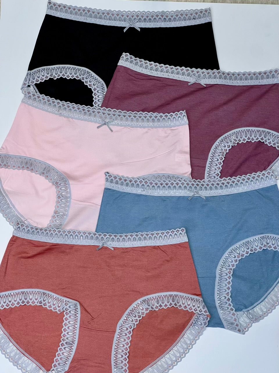 Novessa Everyday Lace-Trim Cotton Panty – Pack of Comfort