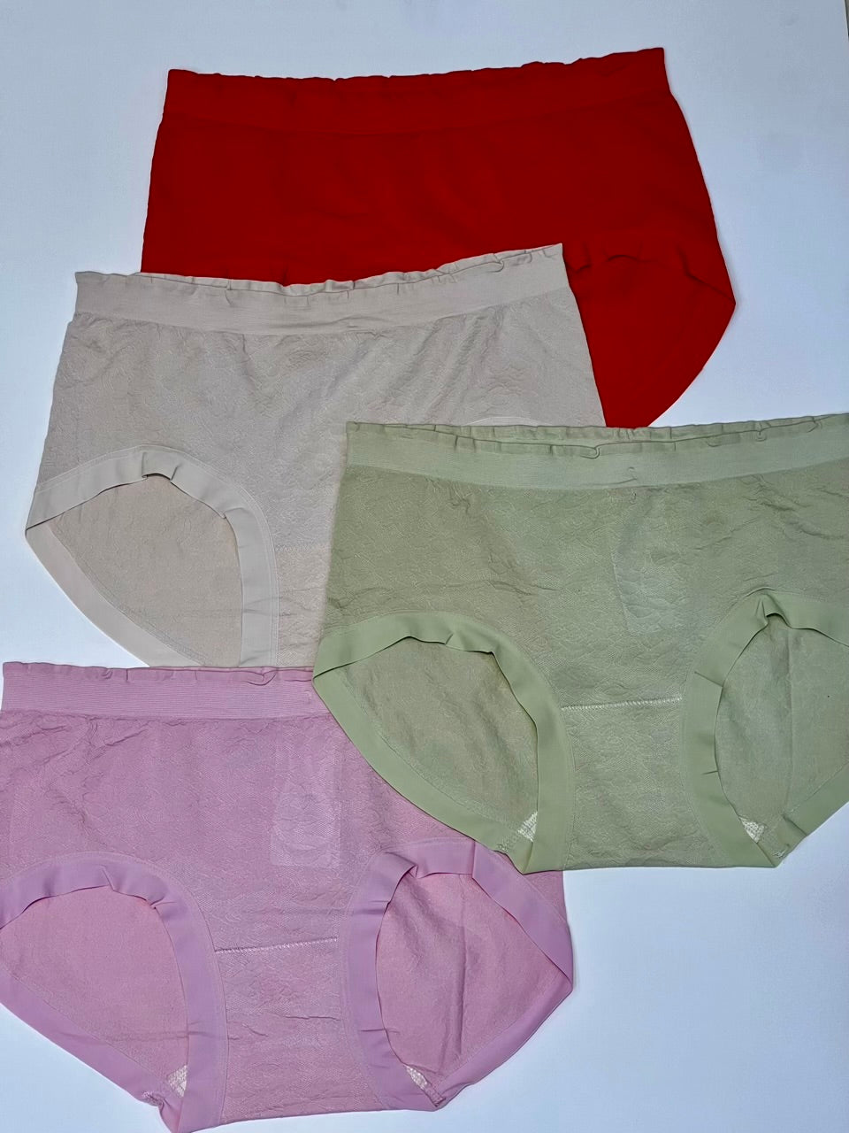 Seamless High-Waist Comfort  Cotton Panty
