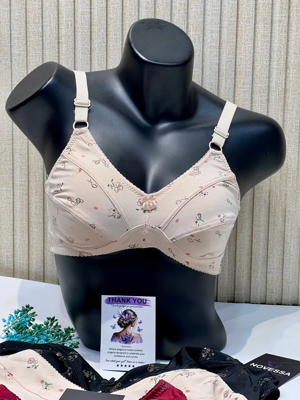 Jersi Malai Floral Comfort Bra