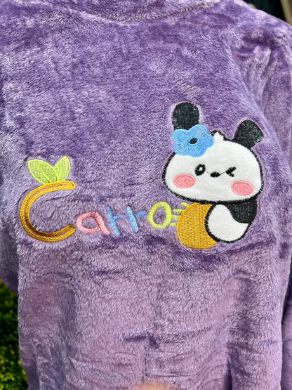 Purple Fleece Nightwear Set