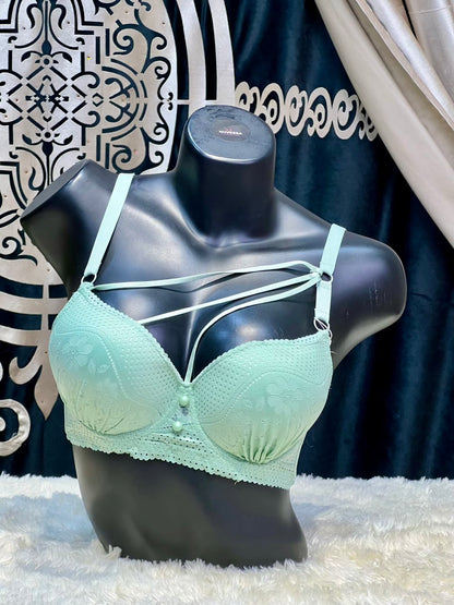 Pearl Lace  Padded Bra & Panty Set – Soft Elegance