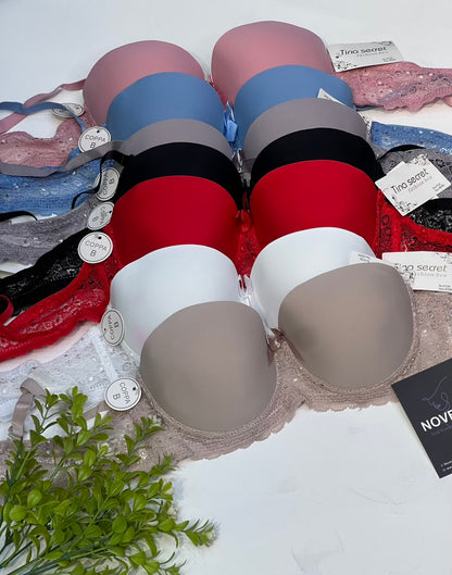 Seamless Padded Lace Bra