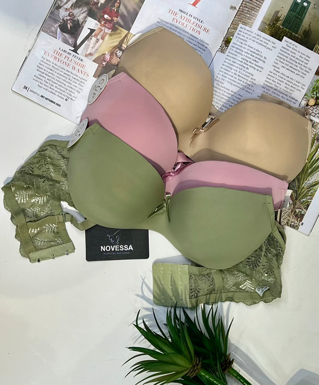 Soft Sage Seamless Padded Bra