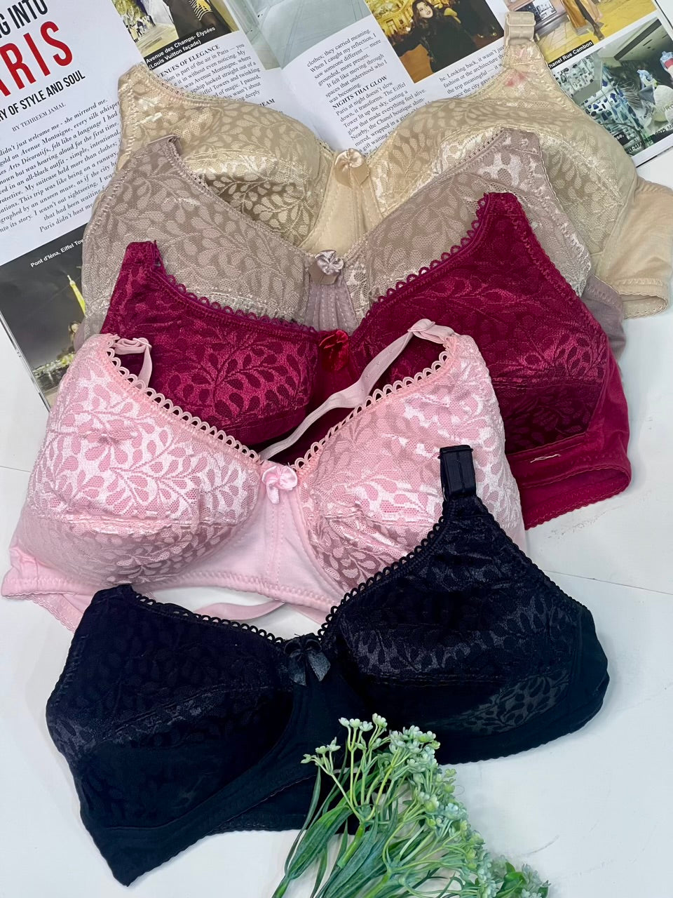 Blush Elegance Soft Padded Lace Bra