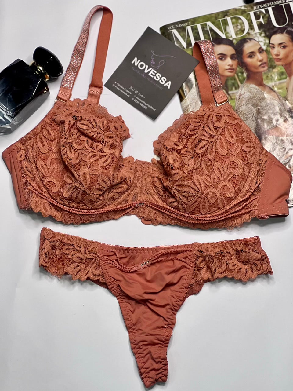Luxury Comfort Bra Panty set with Elegant shine