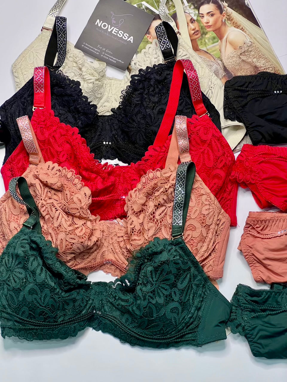 Luxury Comfort Bra Panty set with Elegant shine