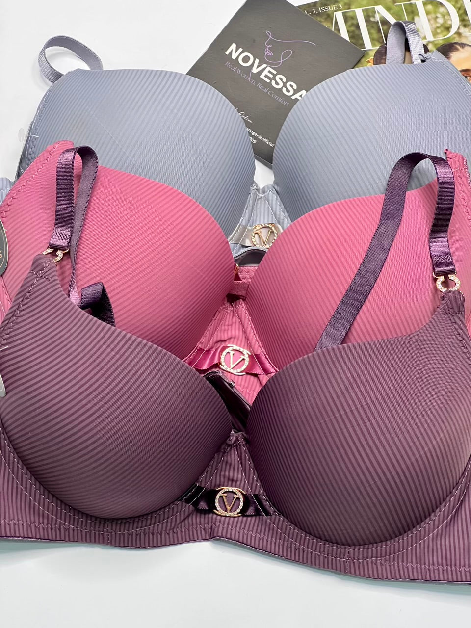 Ribbed Padded Comfort Bra – Smooth Lift