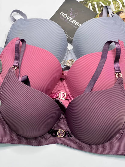 Ribbed Padded Comfort Bra – Smooth Lift
