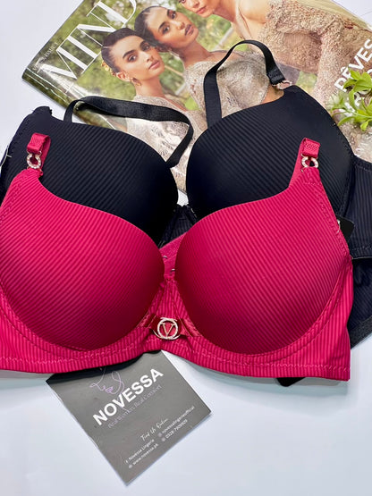 Ribbed Padded Comfort Bra – Smooth Lift