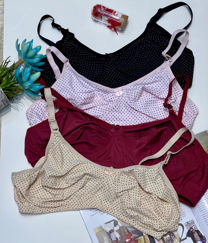 Everyday Comfort stretchable Dotted jersi Bras