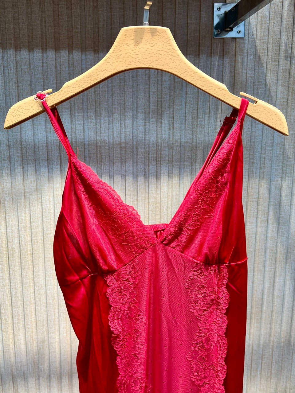 Luxe 2piece- Silk Red Nighty – Soft Nightwear Elegance