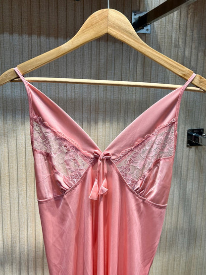 2-Piece Silk Nighty Set – Sleeveless & Full-Sleeve Gown