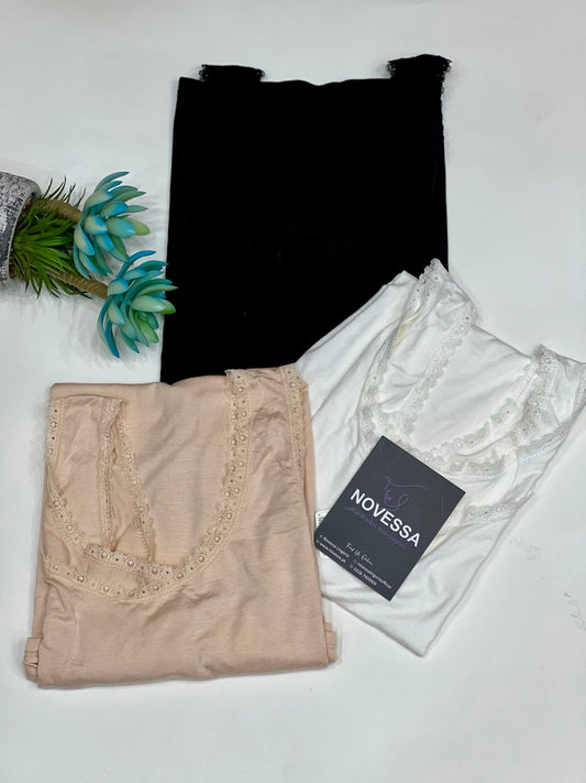 DailyWear Soft Cotton Lacy Camisole