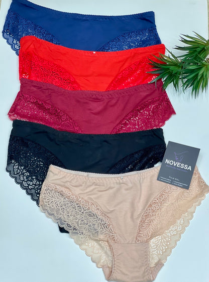 Premium Cotton Lace Panty Collection