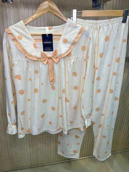 Mint Heart Charm Nightwear Set