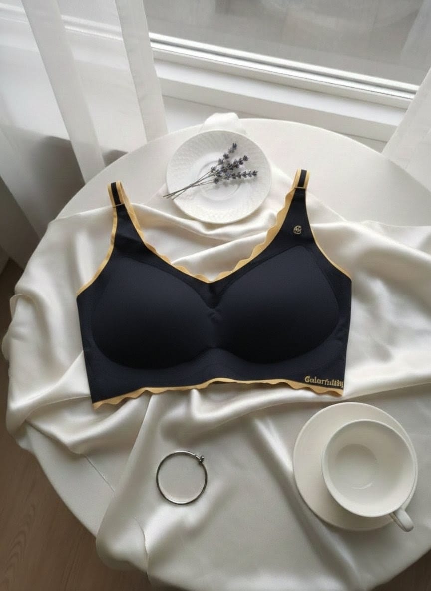 Scallop Edge Seamless Comfort Bra