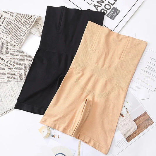 High Waist Seamless Body Shaper Shorts – Tummy & Thigh Control