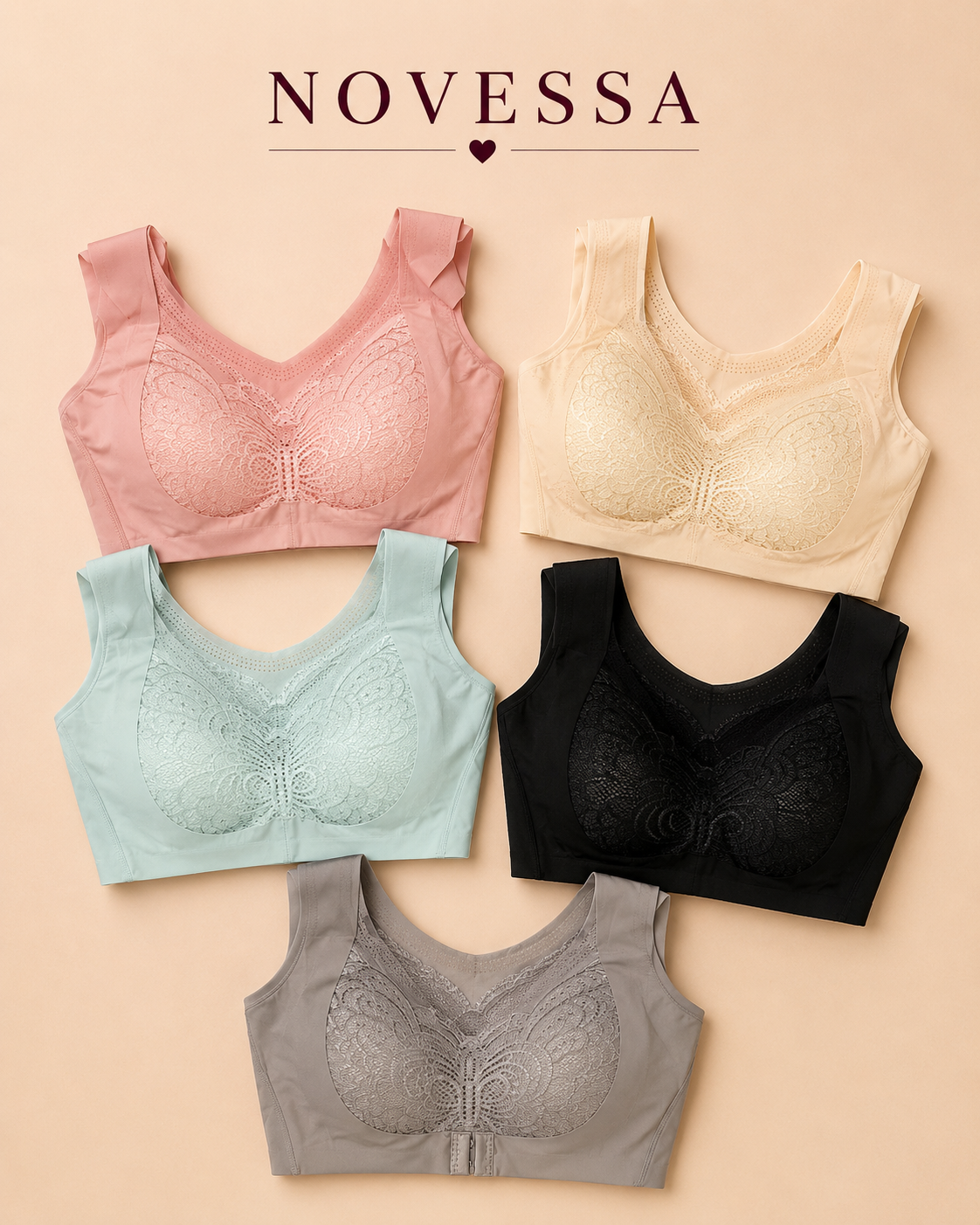 Butterfly Lace Posture Correction Comfort Bra