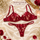 Midnight Bloom Maroon Lace Lingerie Set