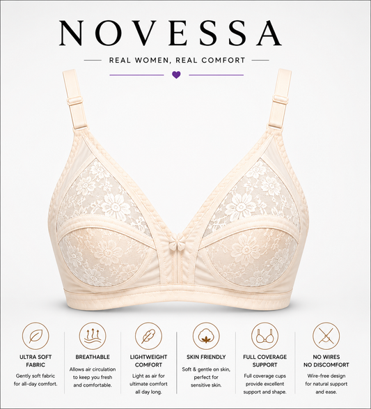 Soft Lacy Full Coverage Support
