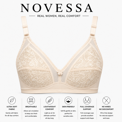 Floral Lace Full Coverage Non Padded