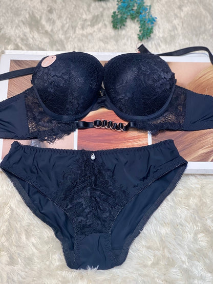 Full Lace Bra & Panty Set – Elegant Comfort in Multiple Colors