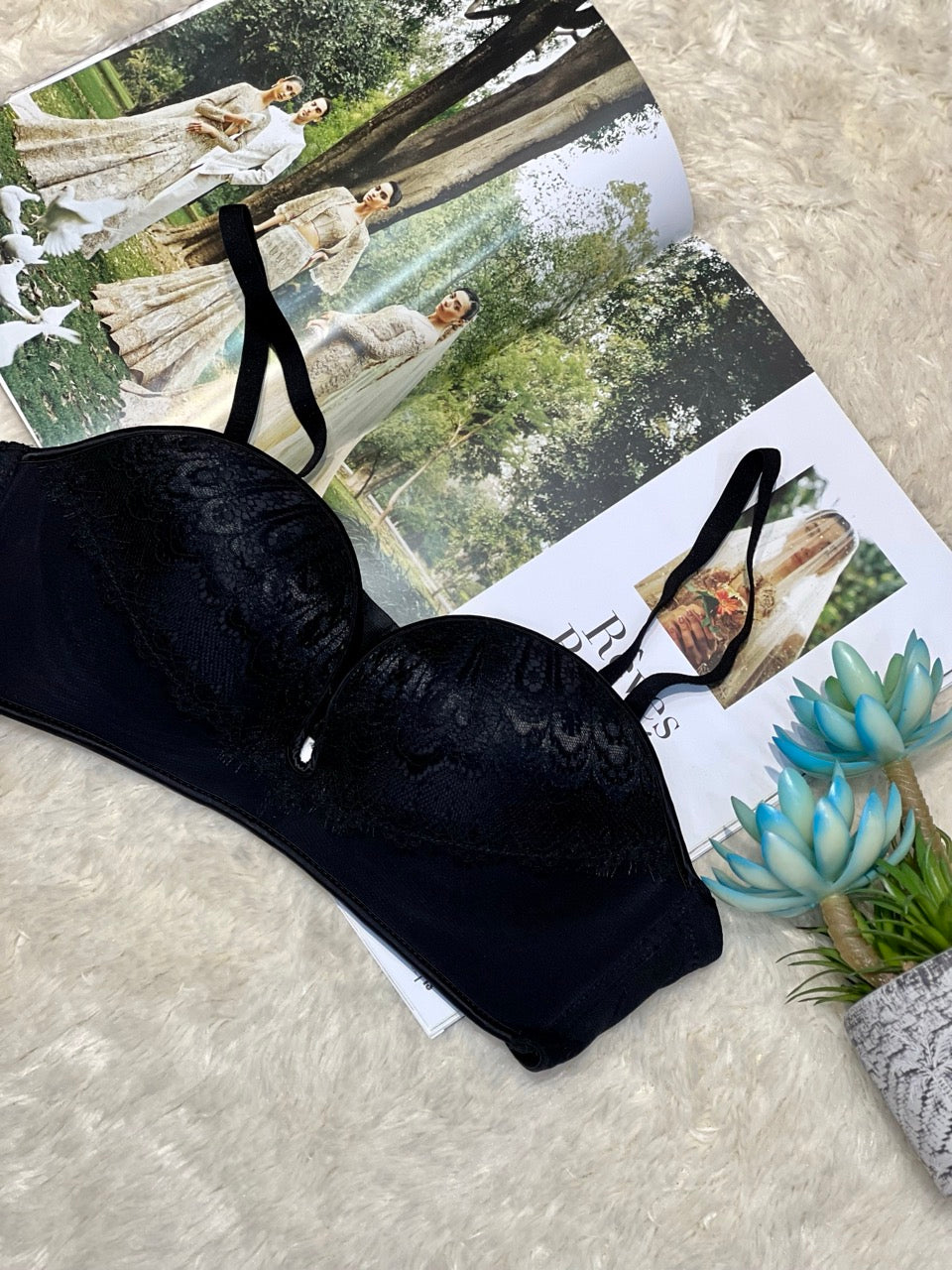 Lace Half-Cup Bra Collection- Nude Elegance